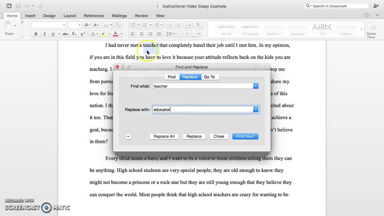 search a website for a word on mac
